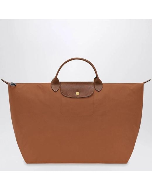 Longchamp Brown Travel Bag Le Pliage Original S Cognac