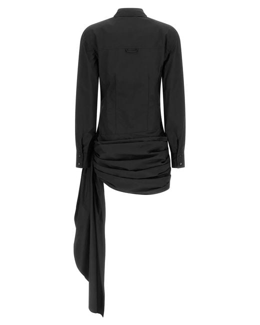 GIUSEPPE DI MORABITO Black Chemisier Dress