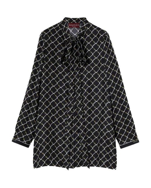 Gucci Black Silk Mini Dress