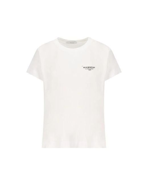 Givenchy White T-Shirt With Logo