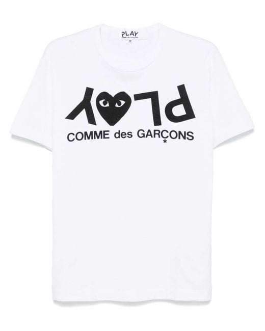 COMME DES GARÇONS PLAY White Cotton T-Shirt
