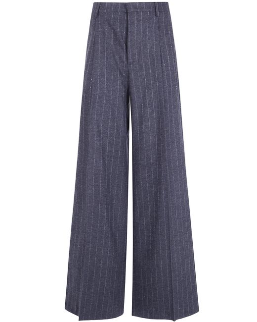Tagliatore Blue "P-Eileen" Straight Leg Trousers