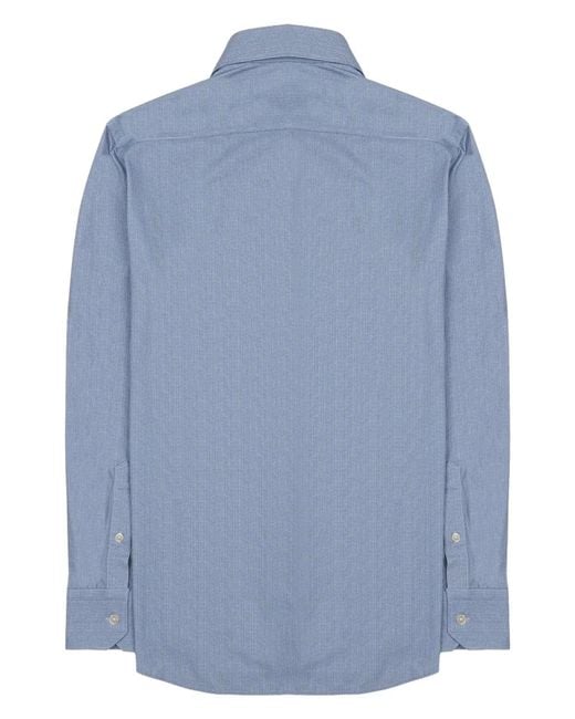 ARCHIVIUM BE UPDATED Blue Camicia A Righe for men