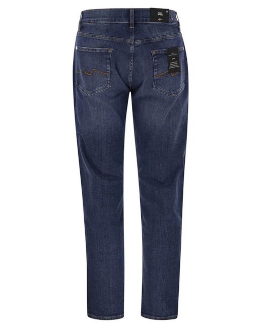 7 For All Mankind Blue Slimmy Tapered for men