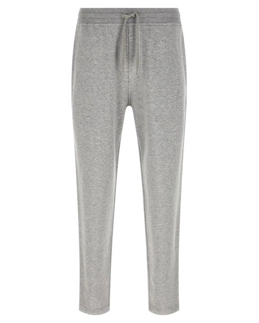 Brunello Cucinelli Gray Double Sweatshirt Joggers for men