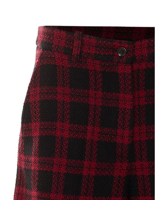 Pinko Red Polyester Shorts