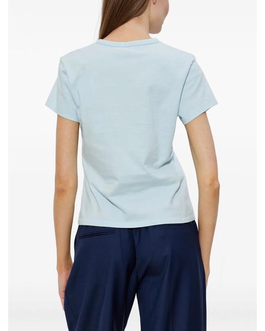 KENZO Blue Tulip Cotton T-Shirt