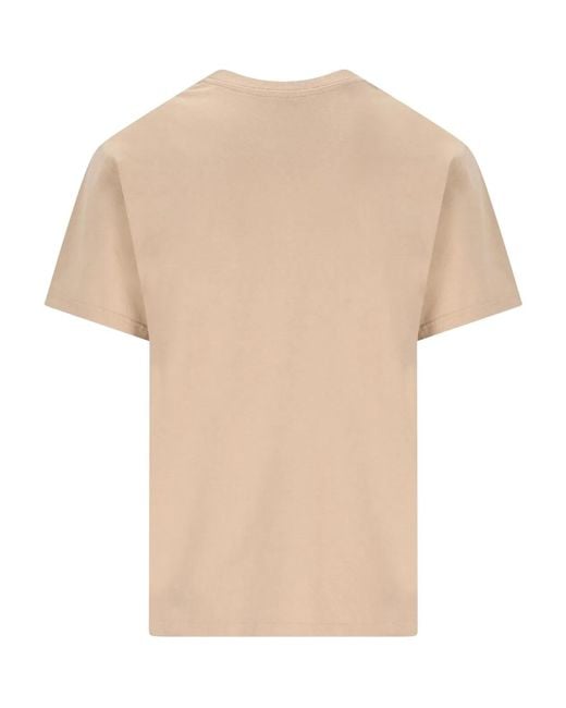 Givenchy Natural T-Shirt With Paris Gros Grain for men