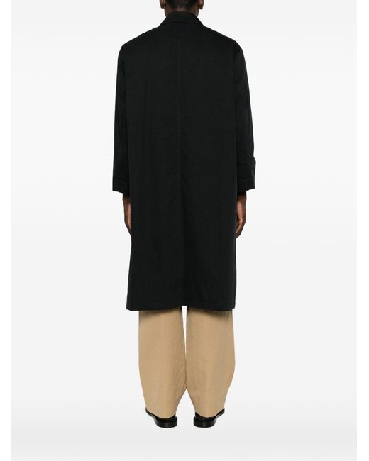 DUNST Black Cotton Blend Coat
