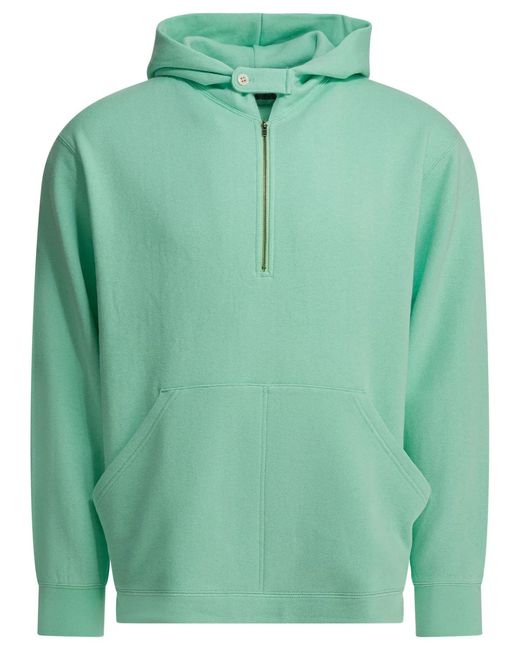 Beams Plus Green Cotton Sweatshirt for men