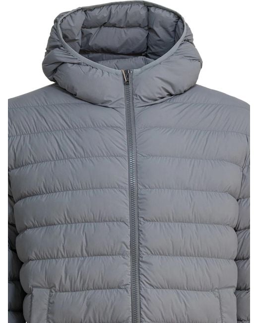 Herno Gray Hooded Rain Coat for men
