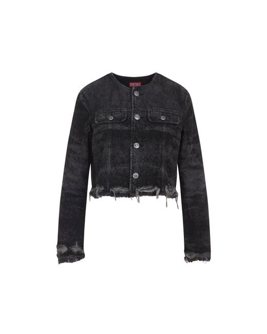 DIESEL Black Degraffyfsh Jacket