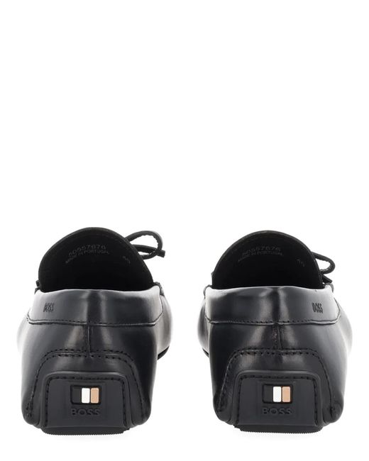 Boss Gray Moccasin With Bow for men