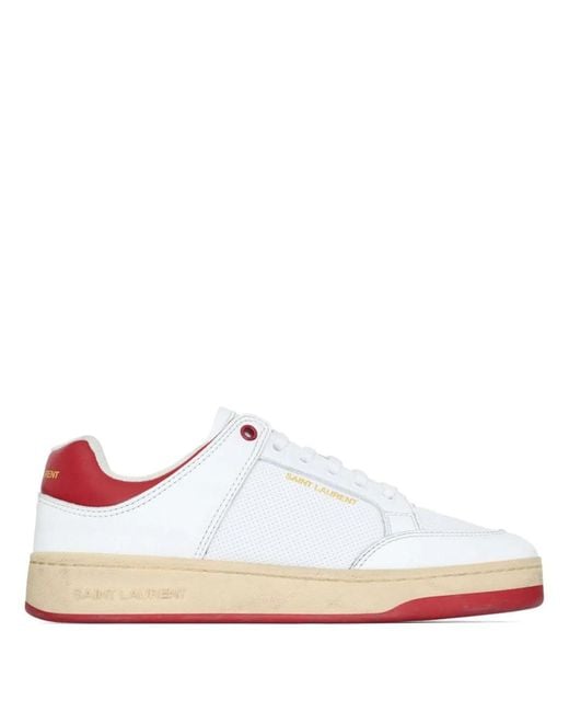 Saint Laurent White Sl/61 Sneakers for men