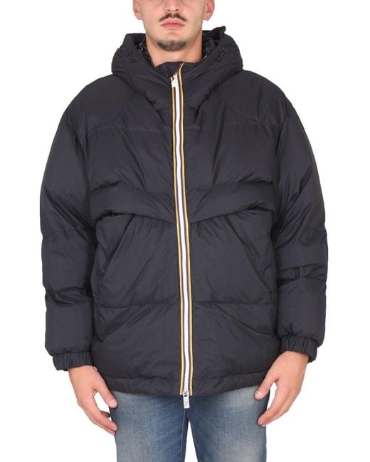 K-Way Blue Clauden 2.1 Amiable Padded Jacket for men