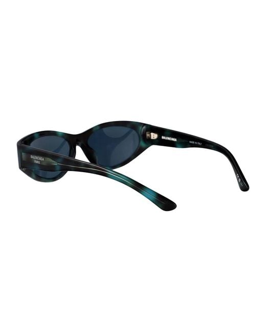 Balenciaga Blue Havana Acetate Sunglasses