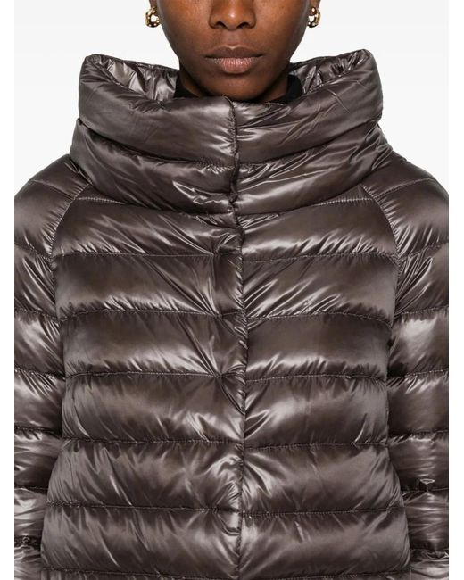 Herno Brown Sofia Nylon Cape