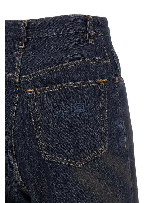 MM6 by Maison Margiela Blue 5-Pocket Jeans