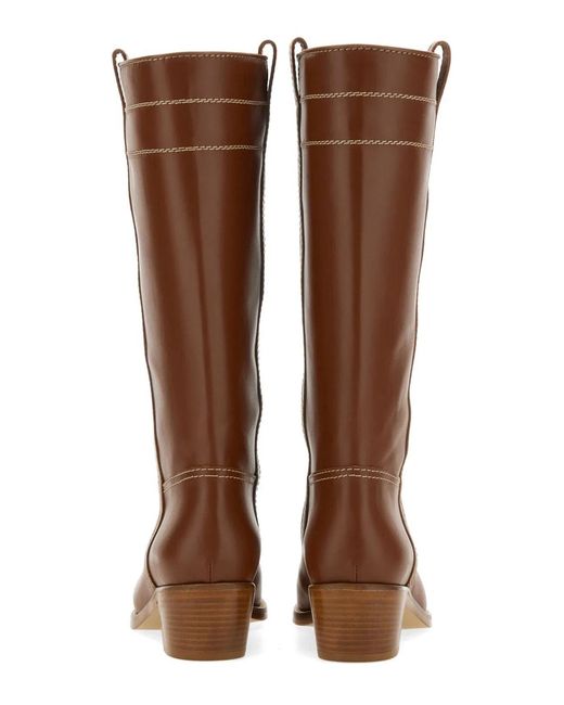 Fay Brown Leather Boot