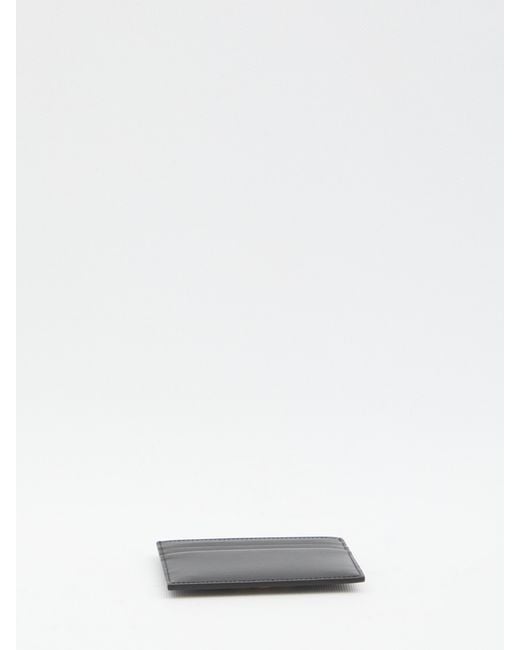 Céline White Triomphe-Plaque Card Holder