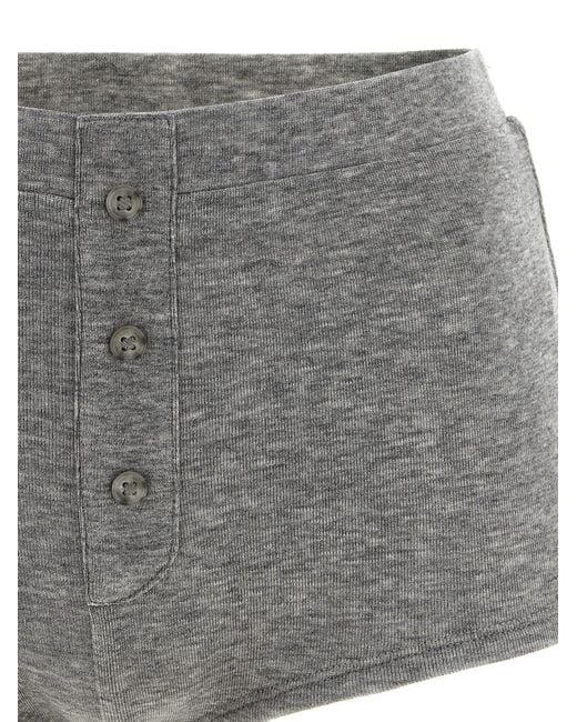 Entire studios Gray 'Booty' Button Shorts
