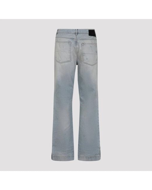 Amiri Gray Mist Cotton Mx1 Straight Flare Jeans for men