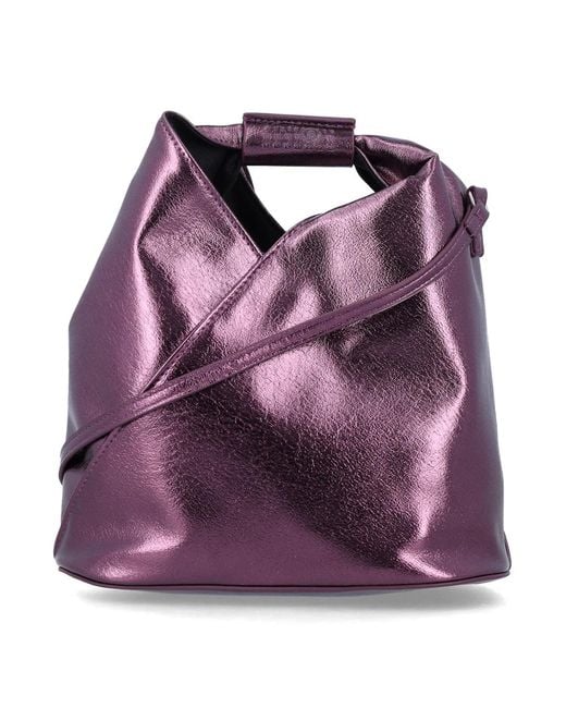 MM6 by Maison Margiela Purple Japanese Metallic Crossbody Bag