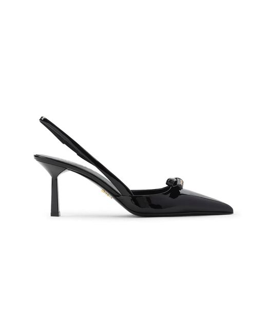 Prada Black Calf Leather Pumps