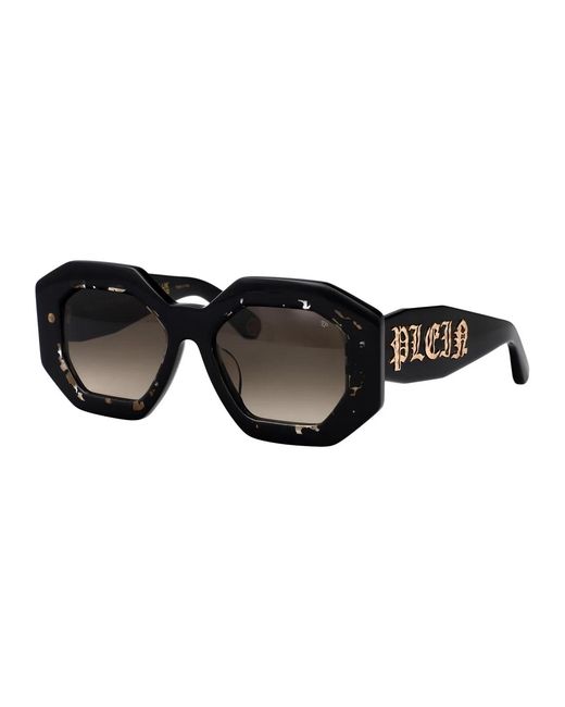 Philipp Plein Black Acetate Sunglasses