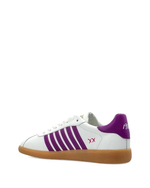 DSquared² Pink Nappa Leather Sneakers