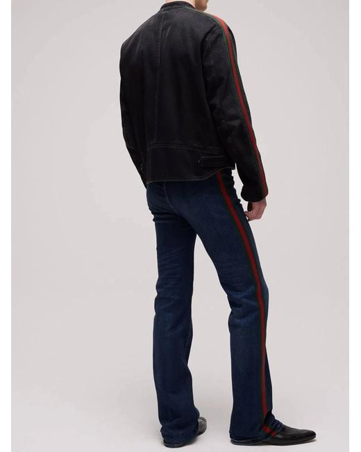 Gucci Blue Stonewashed Zip Jacket for men