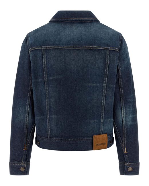 Tom Ford Blue Japanese Denim Jacket