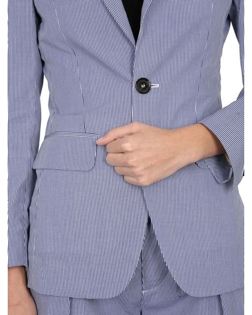 DSquared² Purple Oversize Fit Blazer