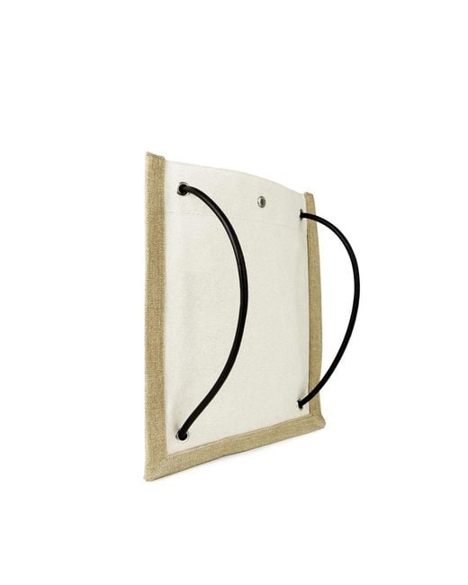 Saint Laurent Natural Universite Logo Flat Crossbody Bag for men