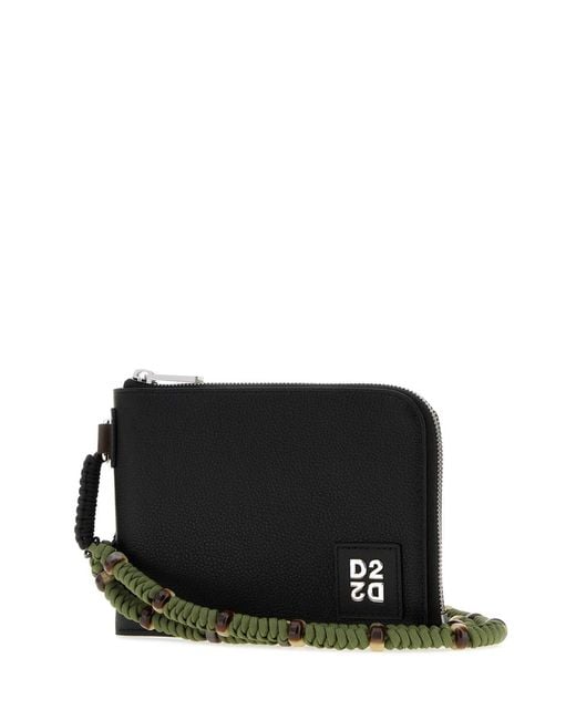 DSquared² Black Pouch for men