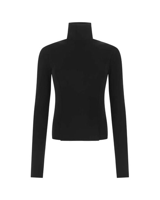 Givenchy Black Stretch Viscose Blend Top