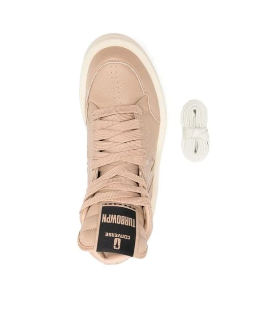 Rick Owens Natural Converse Turbowpn Mid Sneakers