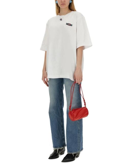 Fiorucci White Candy Patch T-Shirt
