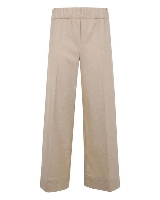 D.exterior Natural Soft Flanel Wide Leg Short Trousers