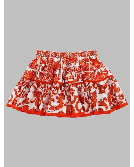 Dolce & Gabbana Red Dolce & Gabbana Gonna