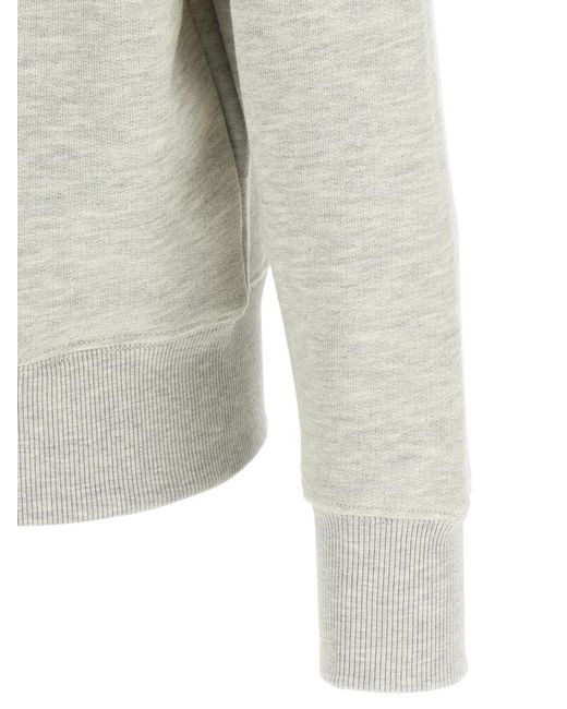 Autry White Logo Embroidery Sweatshirt for men