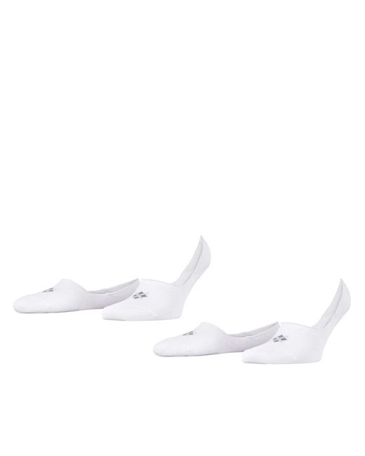 Burlington White Calzini Invisibili Everyday 2-Pack for men