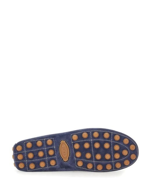 Tod's Blue Leather Loafer for men