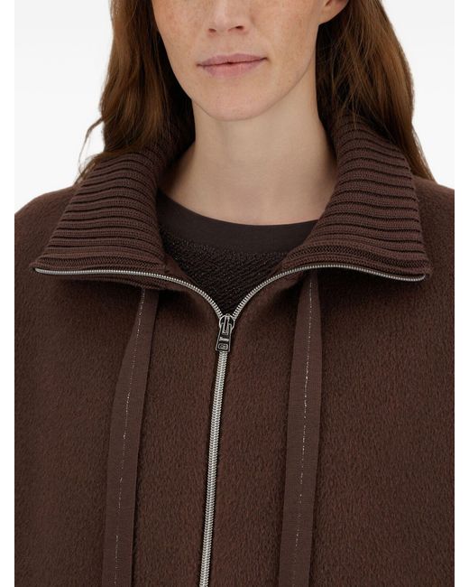 Herno Brown Short-Sleeved Jacket