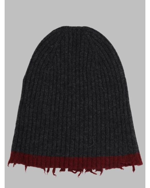 Uma Wang Black 100% Cashmere Hat