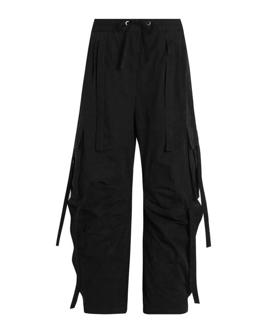 Dolce & Gabbana Black Dolce & Gabbana Waxed Faille Cargo Pants