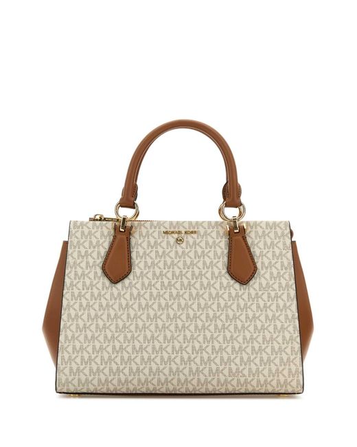 MICHAEL Michael Kors Metallic Canvas Marilyn Handbag