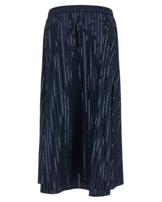 Weekend by Maxmara Blue 'Fiordi' Sequin Skirt