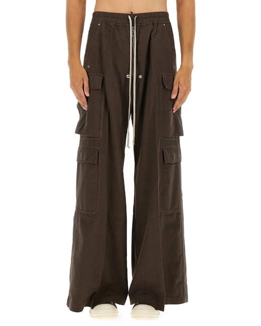 Rick Owens Brown "Double Cargo Jumbo Belas" Pants for men