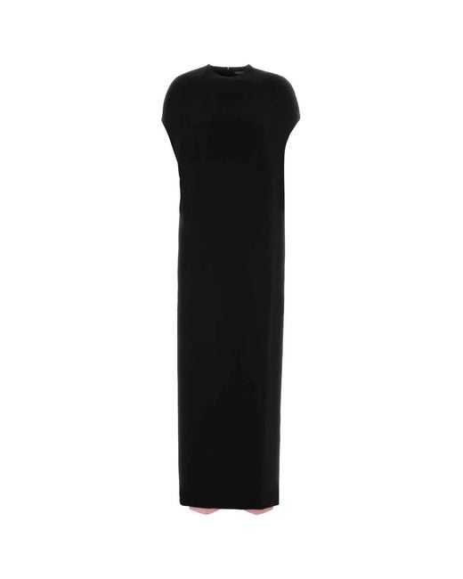 Tom Ford Black Double Georgette Stretch Impossible Backless Bipar